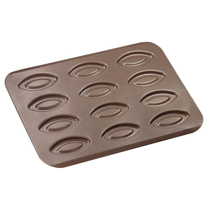Gobel | Backblech für 12 Schiffchen | Antihaftbeschichtet | 32x23,5x0x7 cm | Kekse und Kuchen | Made