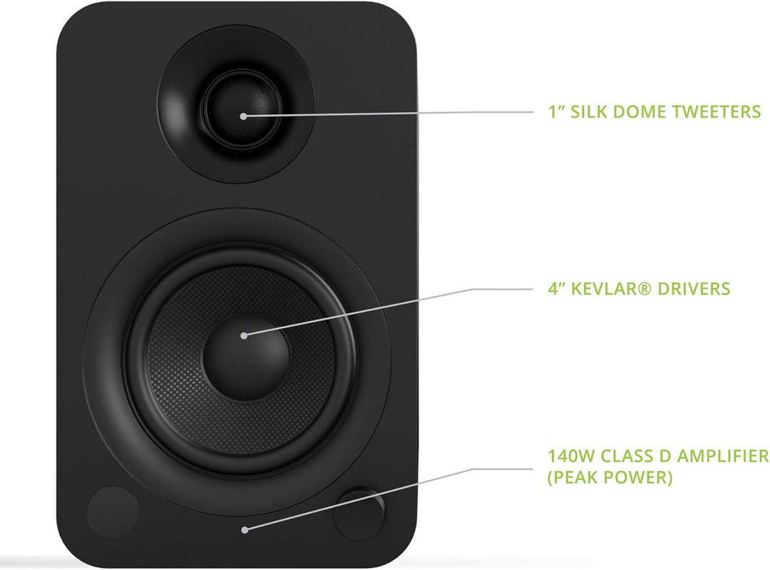 Aktivlautsprecher HiFi Bluetooth Kanto YU schwarz matt verkauft paarweise