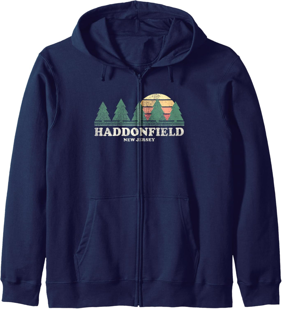 Haddonfield NJ Vintage Throwback Tee Retro 70er Jahre Design Kapuzenjacke