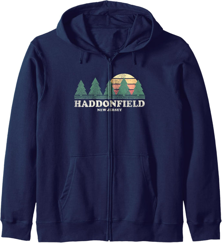 Haddonfield NJ Vintage Throwback Tee Retro 70er Jahre Design Kapuzenjacke