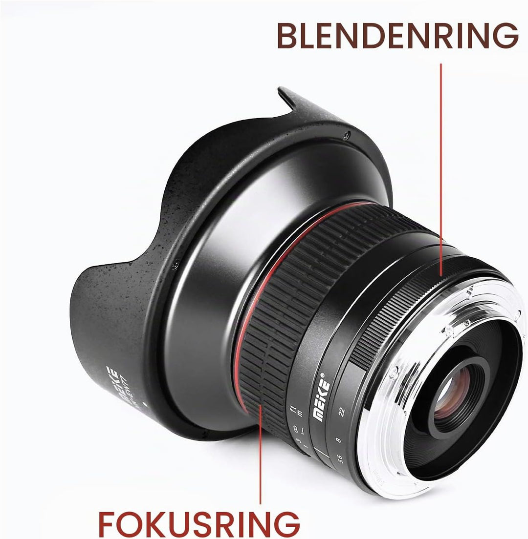 Meike Optics MK 12mm f2.8 Ultra-Weitwinkel Objektiv für MFT, für MFT