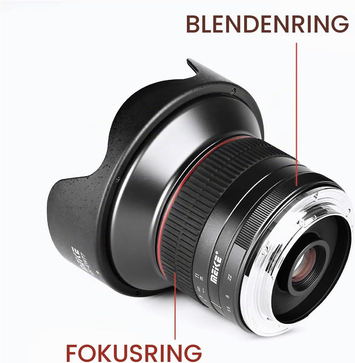 Meike Optics MK 12mm f2.8 Ultra-Weitwinkel Objektiv für MFT, für MFT