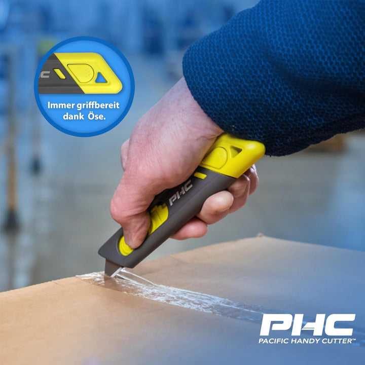 PHC Metti Auto-retract | sicheres, leichtes Cuttermesser mit Stahlklinge