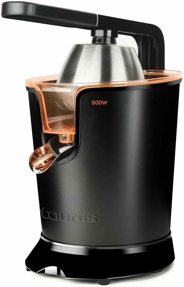 Taurus Easy Press 600 - Entsafter mit elektrischem Hebel. 600W. AC Motor. 2 Zapfen für alle Zitrusfr