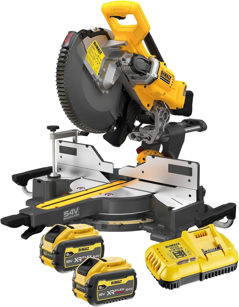 DeWALT Akku-Paneelsäge DCS781X2 Kappsäge, Gehrungssäge mit 305 mm Scheiben-Ø, hohe Schnittkapazität,