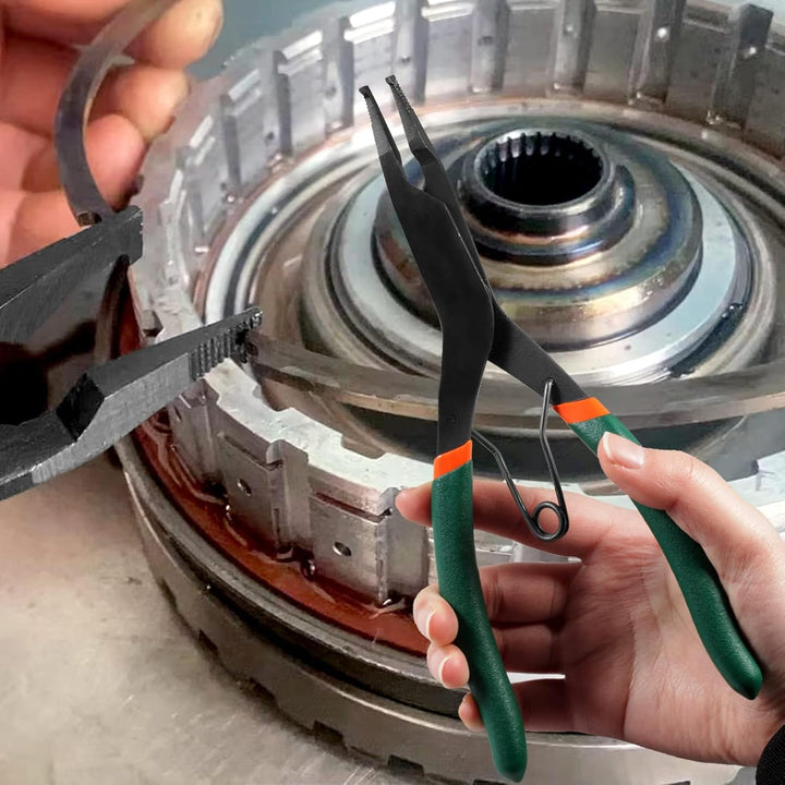 SPEEDWOX Lockringzange für Getriebe, 22,9 cm (9 Zoll), flache Nasen-Haltringzange mit schwarzem Oxid