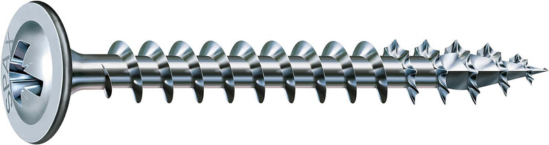 SPAX Rückwandschraube, 4,0 x 17 mm, 2000 Stück, Kreuzschlitz Z2, Rückwandkopf, Vollgewinde, 4CUT, WI