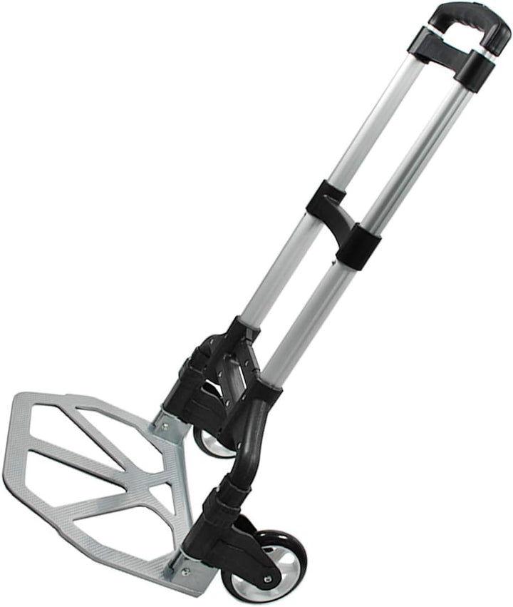 HELO Alu Transportkarre Sackkarre klappbar (EIN-Knopf Bedienung), Handkarre bis 85 kg belastbar bei