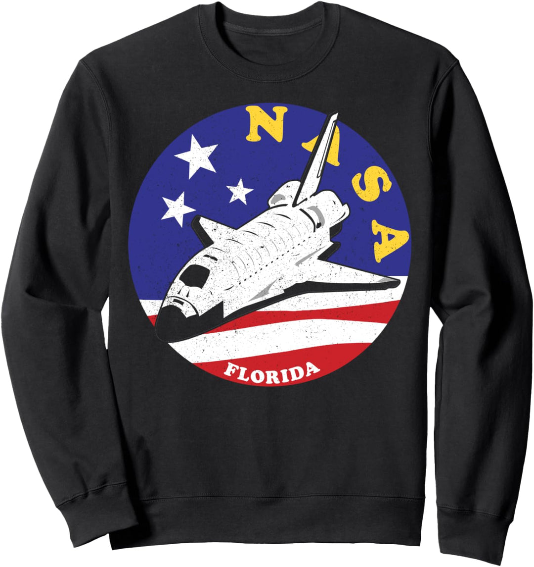 NASA Florida Space Shuttle Round Patch Sweatshirt