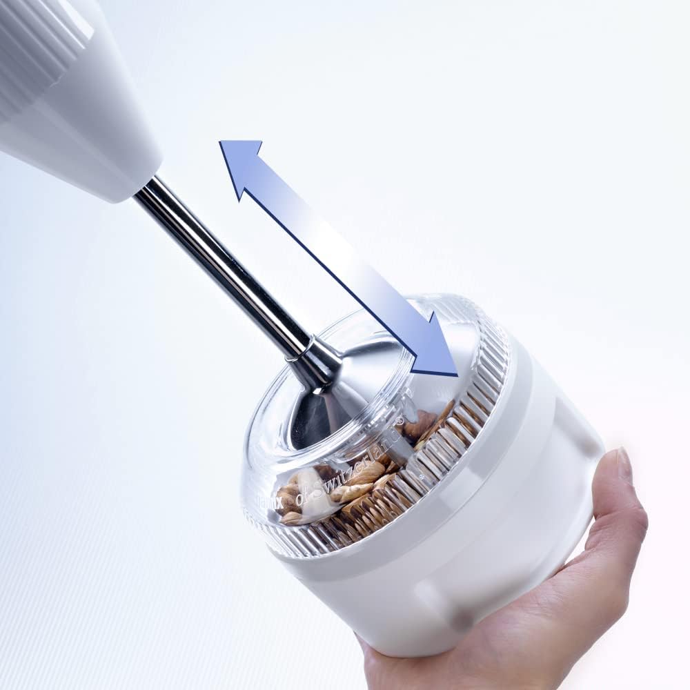 bamix Zubehör Processor für alle bamix Stabmixer, Mühlen-Aufsatz zum Mahlen, Pürieren & Hacken, Feuc