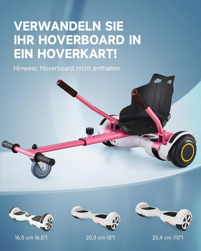 CO-Z Hoverboard Sitz Hoverkart Gokart Sitz für 6,5 Zoll 8,5 und 10 Zoll Hoverboards Sitzscooter Sitz