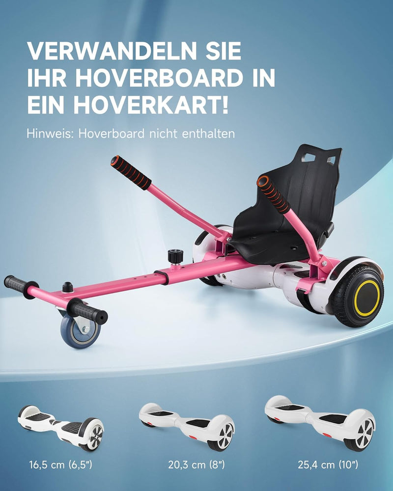 CO-Z Hoverboard Sitz Hoverkart Gokart Sitz für 6,5 Zoll 8,5 und 10 Zoll Hoverboards Sitzscooter Sitz