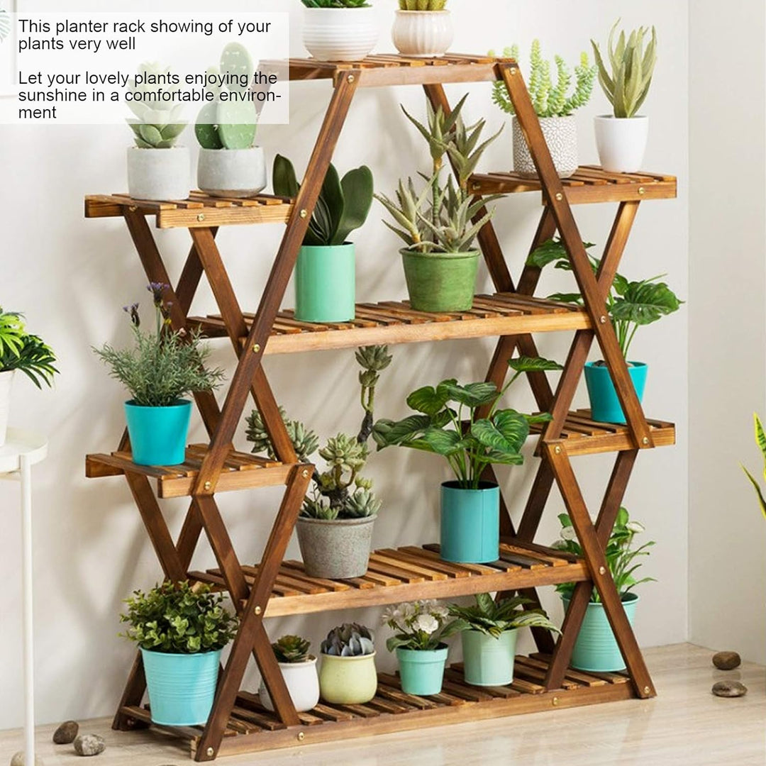 Pflanzenregal, Blumentreppe aus Holz, mehrschichtig, für den Garten, für den Innen- und Aussenbereic