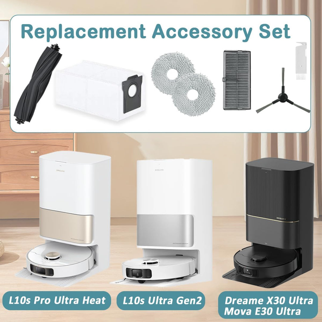 SpeHiate Zubehör für Dreame L10s Pro Ultra Heat/ L10s Ultra Gen 2 Saugroboter, Ersatzteile Kit für D