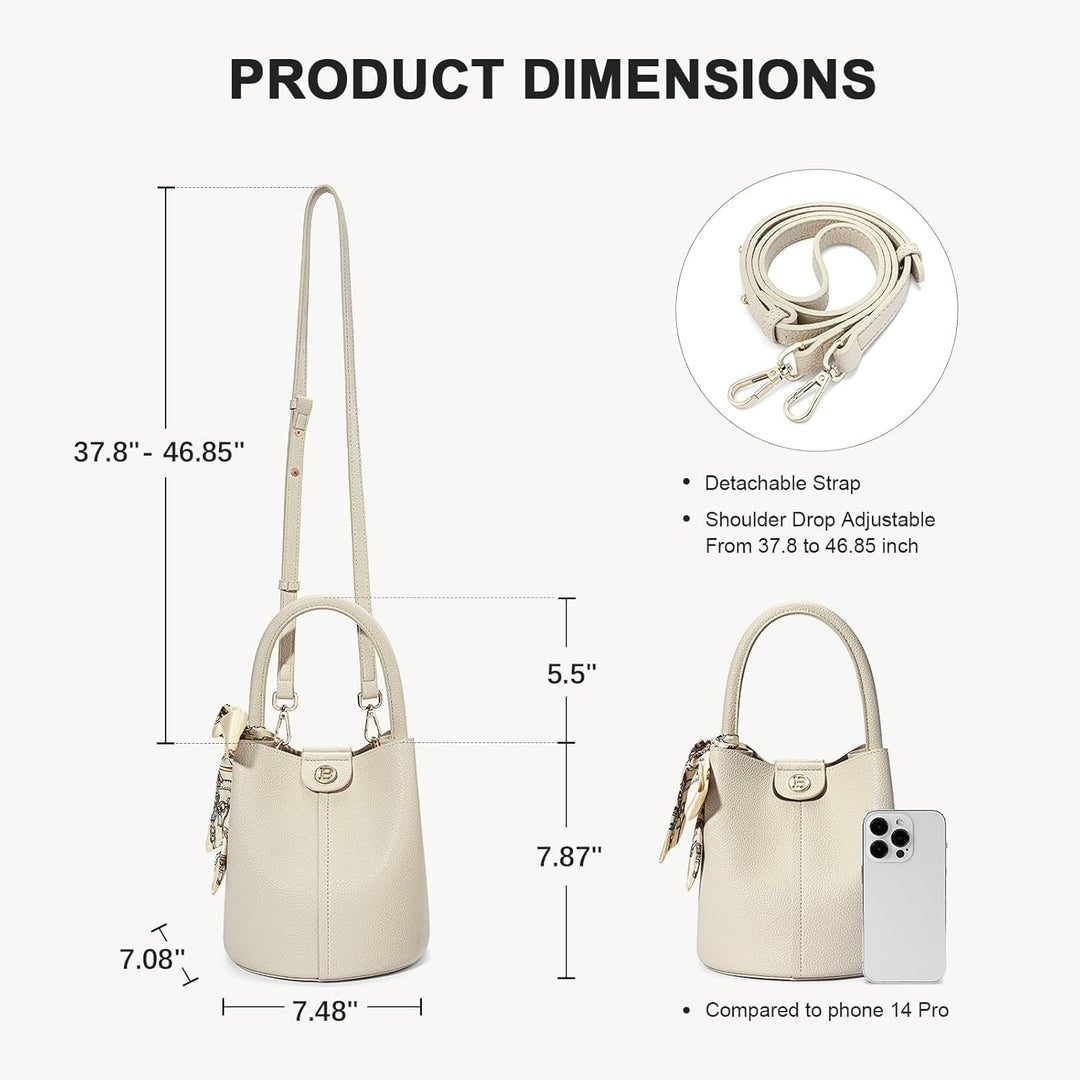 BOSTANTEN Umhängetasche Damen Mittelgross, PU Leder Crossbody Schultertasche, Umhänge Tasche Handtas
