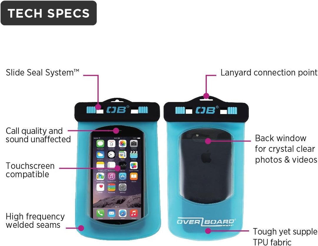 Overboard Wasserdichte iPhone Tasche, Blau, 28 x 16 x 2 cm, OB1008A