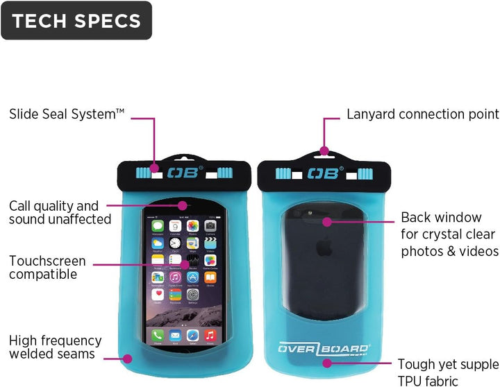 Overboard Wasserdichte iPhone Tasche, Blau, 28 x 16 x 2 cm, OB1008A