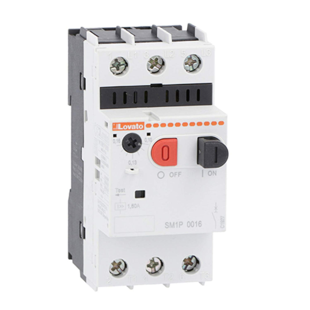 SM1P0650 Schalter, Druckschalter, 4 bis 6,5 A, 6,2 x 4,4 x 8 cm, Weiss