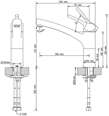 Lenz NEXO² Küchenarmatur chrom 46060002, Chrom