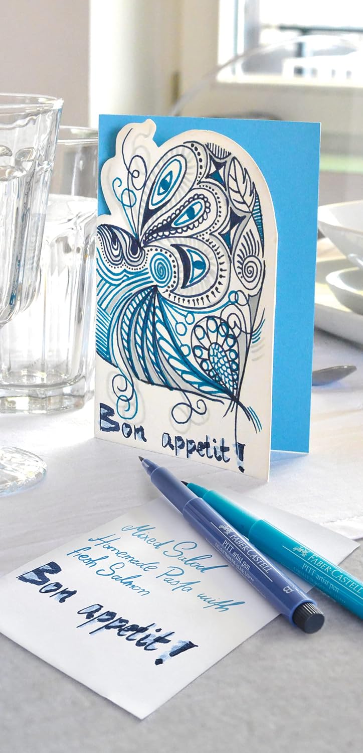 Faber-Castell 110053 - Art &amp; Graphic Butler, 30 Polychromos Künstlerfarbstifte, 18 Pitt Artist Pen T
