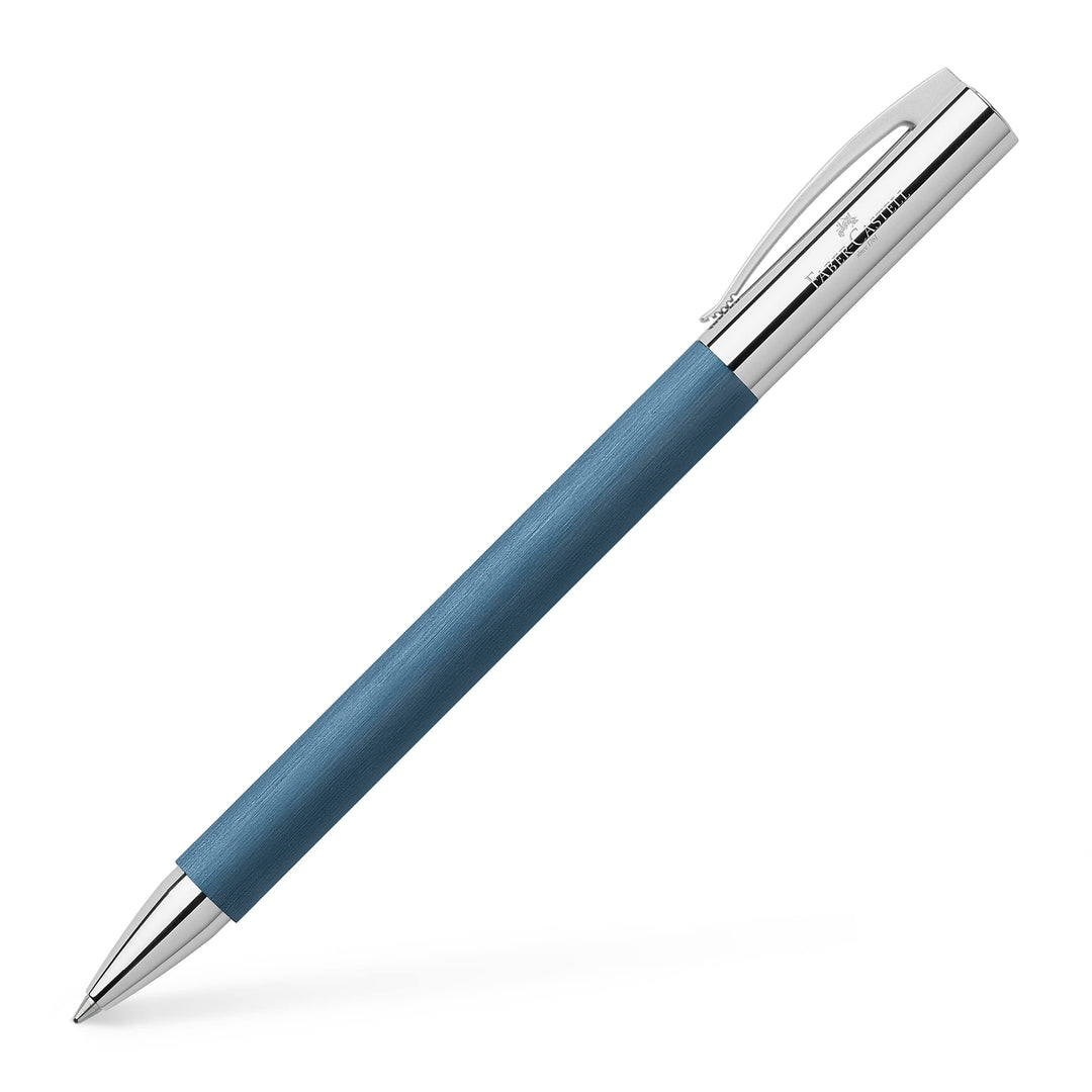 Faber-Castell 147145 - Kugelschreiber Ambition Edelharz, blau, dokumentenechte 0.5 mm Mine Edelharz