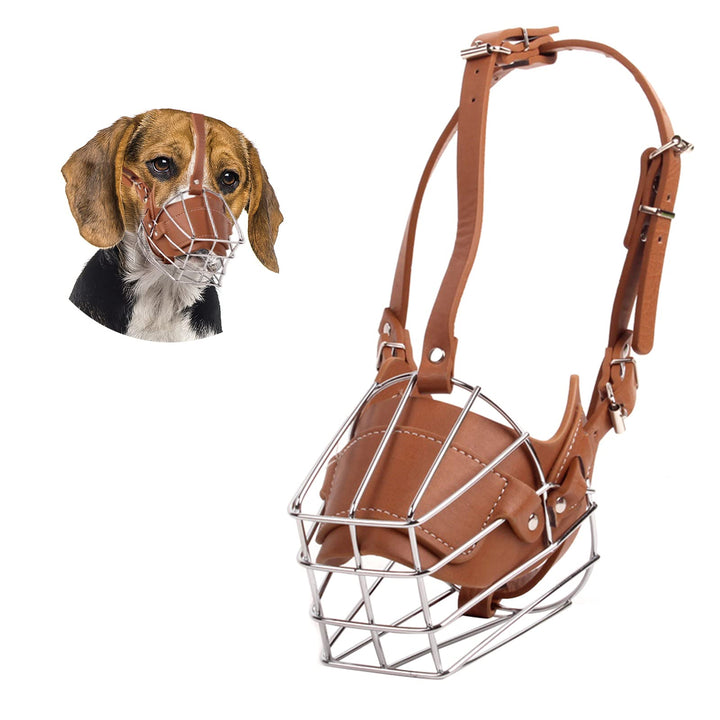 PETCUTE Hund Maulkorb Metall Maulkorb Hundemaulkorb Anti Beissen Bellen Fressen Beisskorb Sicherheit