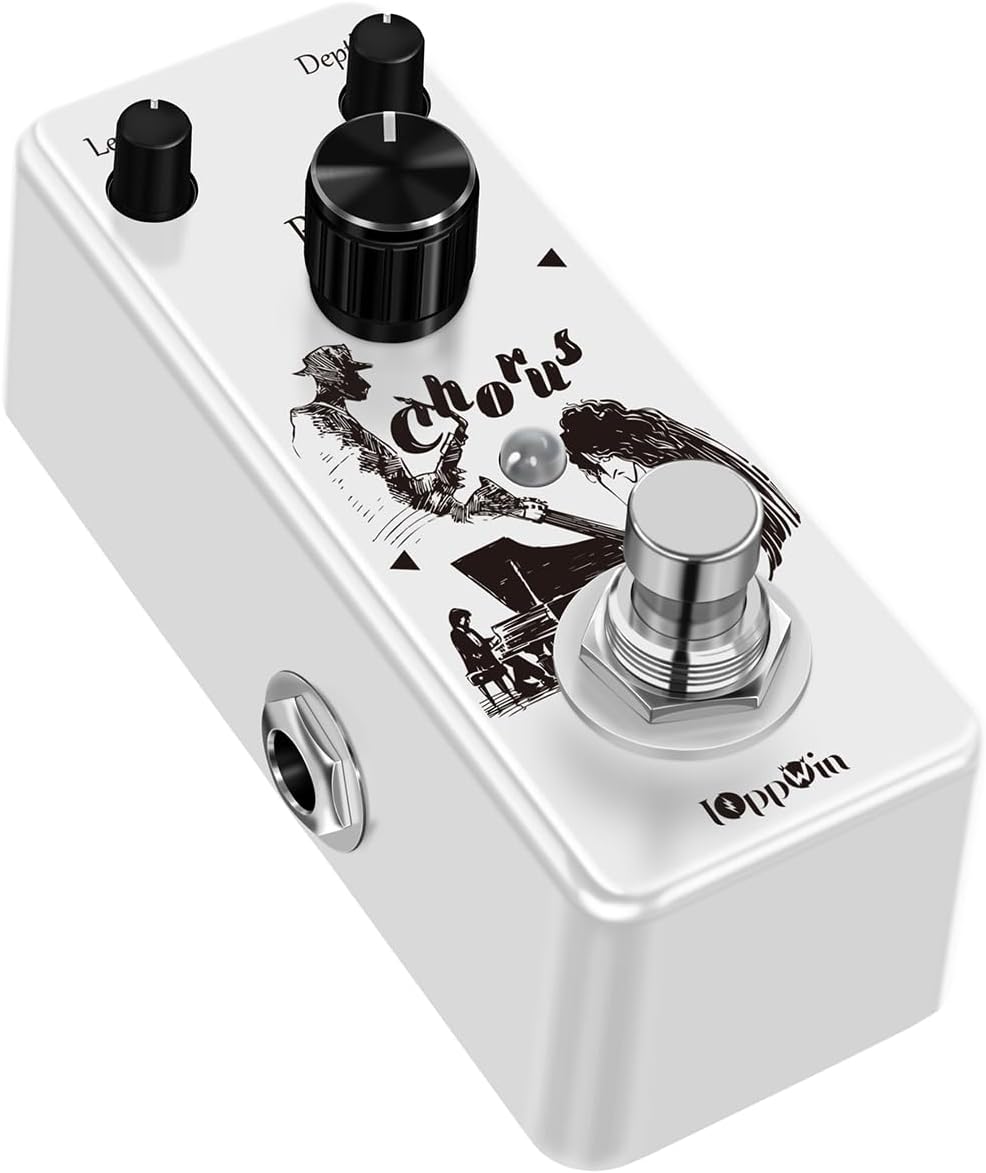Analog Chorus Pedal - Warmes, Klares Chorus-Klang für Rock, Blues & Post-Rock | Metallgehäuse | True