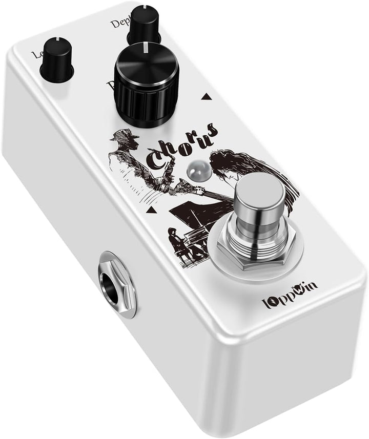 Analog Chorus Pedal - Warmes, Klares Chorus-Klang für Rock, Blues & Post-Rock | Metallgehäuse | True