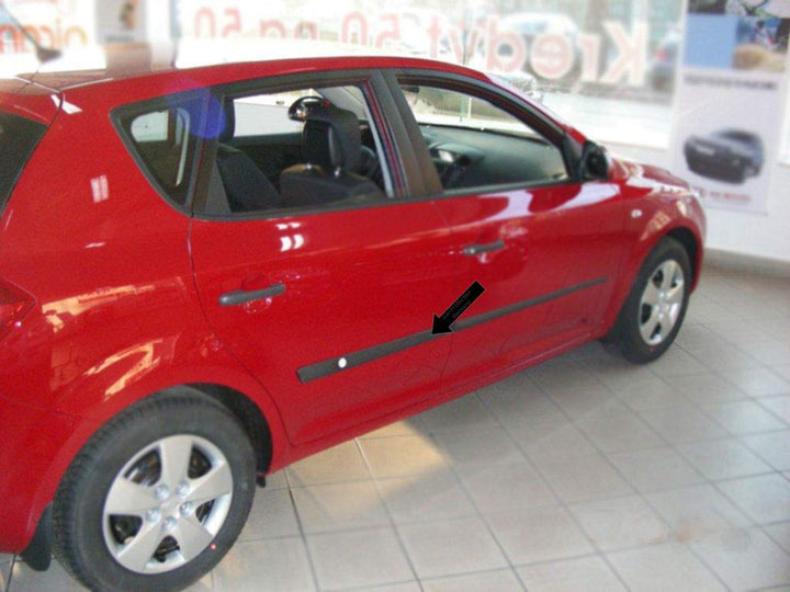 Spangenberg Seitenschutzleisten schwarz passend für Kia CEE’d I Schrägheck 5-Türer Ceed Baujahr 2006