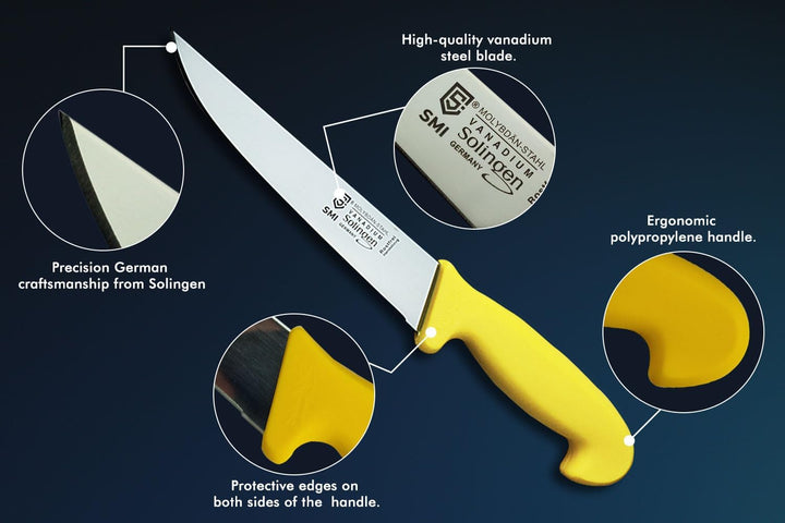 SMI- Solingen Metzgermesser 5-teilig Aus Edelstahl Rostfrei Schlachtermesser