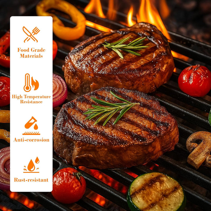 GFTIME Gusseisen Grillrost 43 x 63cm für Enders Boston Pro 3, Enders Monroe Pro 3, Charbroil, Barbec