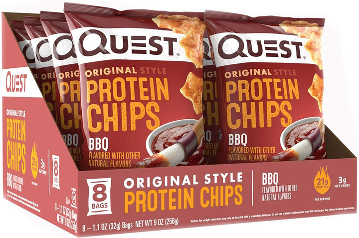 Quest Chips BBQ 8/box, 256 g