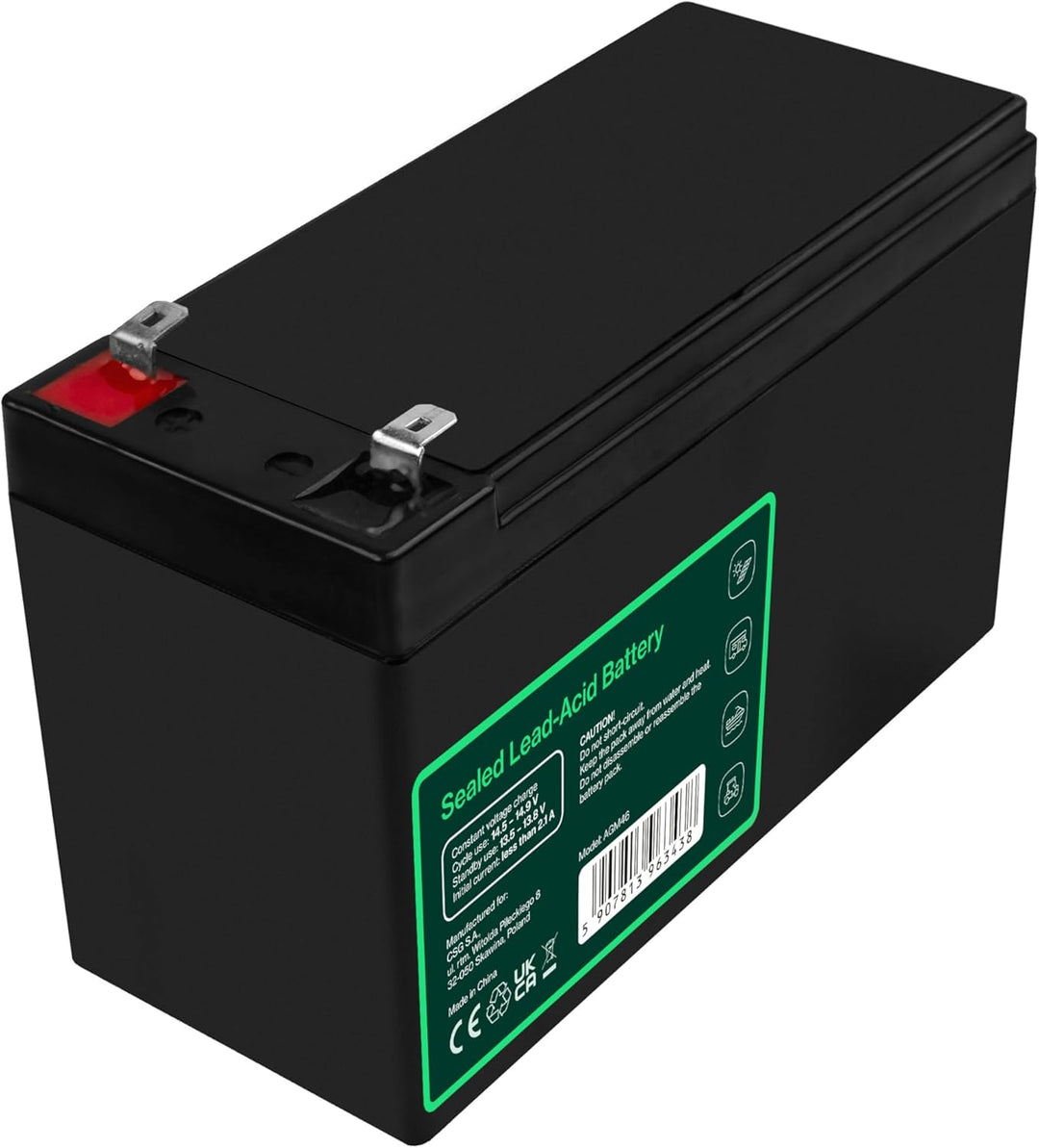 Green Cell® AGM 12V 8Ah Akku Vlies Batterie VRLA Blei Batterie Bleiakku Ersatzakku Akkubatterie Vers