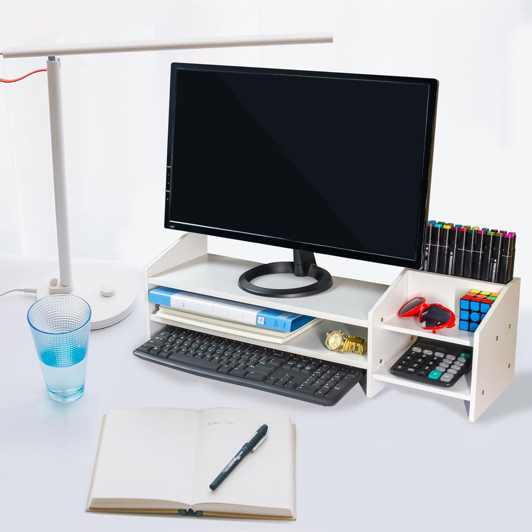 Catekro Monitorständer Monitorregal Computer Booster Ständer Computer Laptop Erhöhter Tisch Desktop