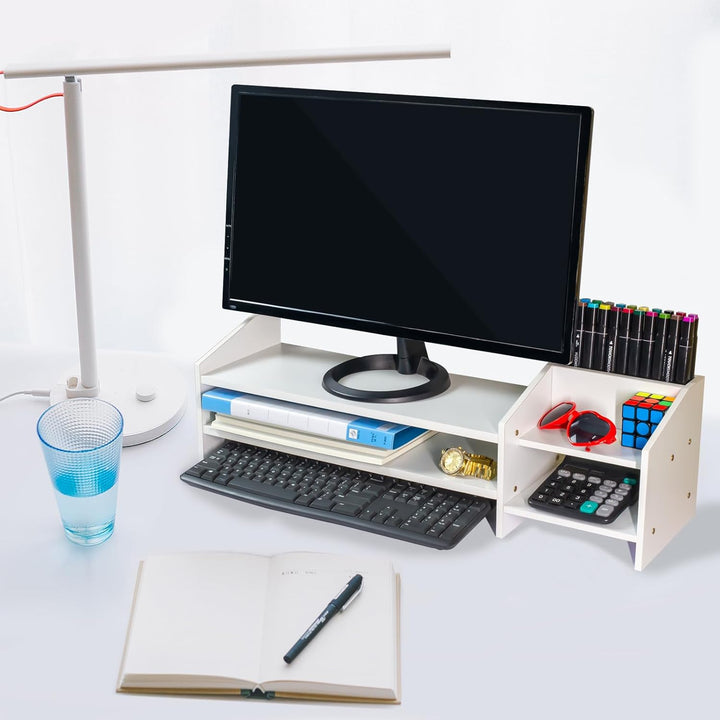 Catekro Monitorständer Monitorregal Computer Booster Ständer Computer Laptop Erhöhter Tisch Desktop