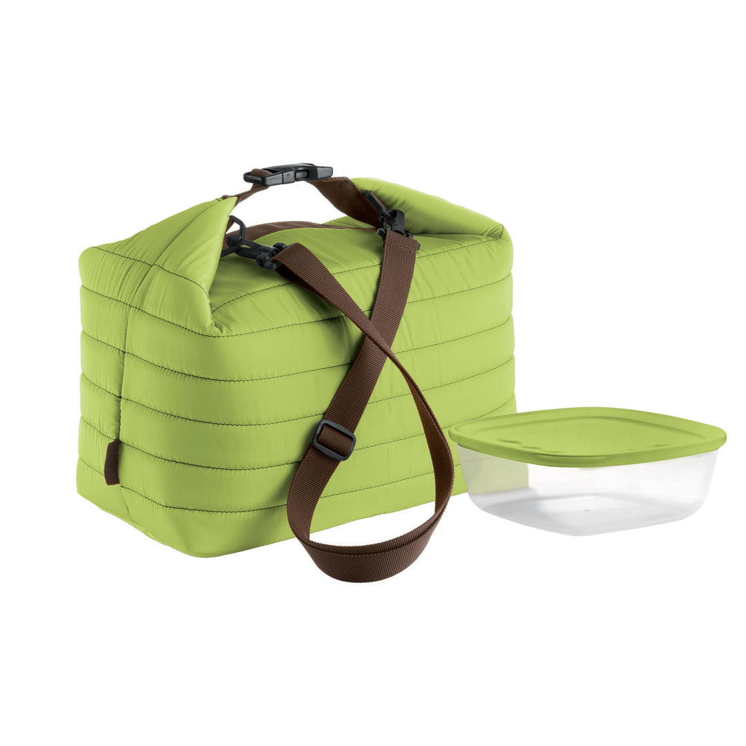 Guzzini - On The Go, Grosse Thermotasche M/Frischhaltedose Handy - Apfelgrün, (Bag) 30 x 18 x h30 cm