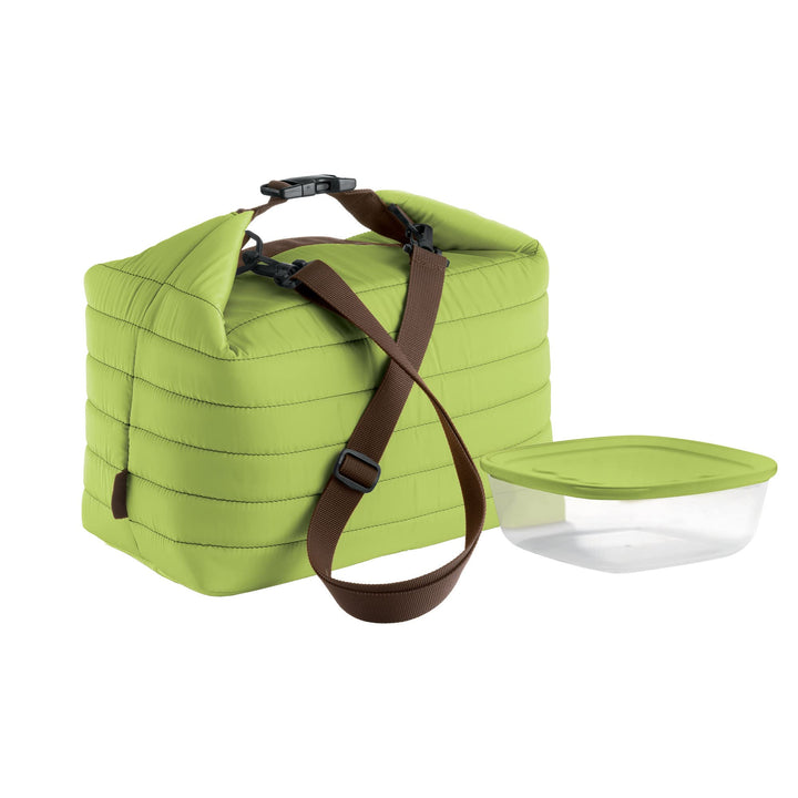 Guzzini - On The Go, Grosse Thermotasche M/Frischhaltedose Handy - Apfelgrün, (Bag) 30 x 18 x h30 cm