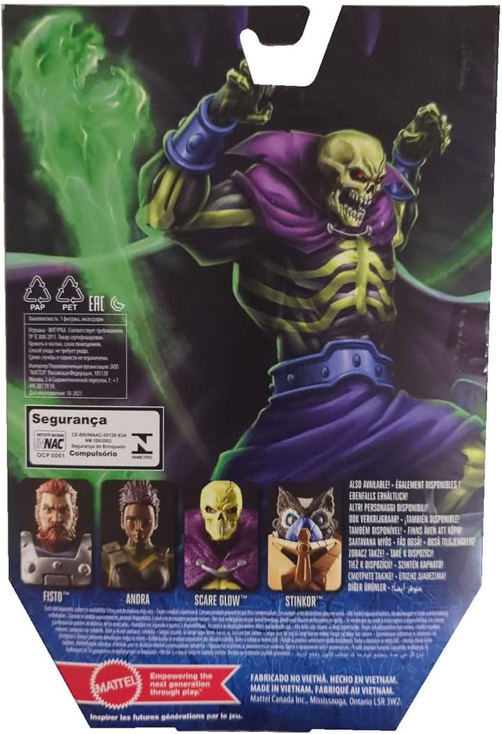 Masters of the Universe Masterverse Scare Glow Action Figure 7-in MOTU Battle Figures for Storytelli
