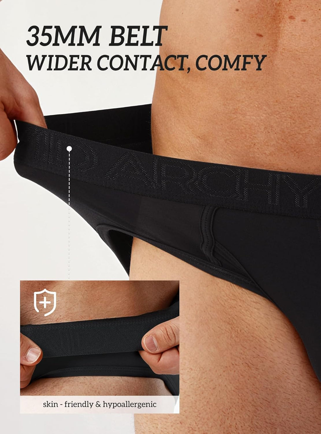 DAVID ARCHY Slip Herren Unterw Che mit Beutel Unterhosen Ultra Weiche und Atmungsaktive 4er Pack S S