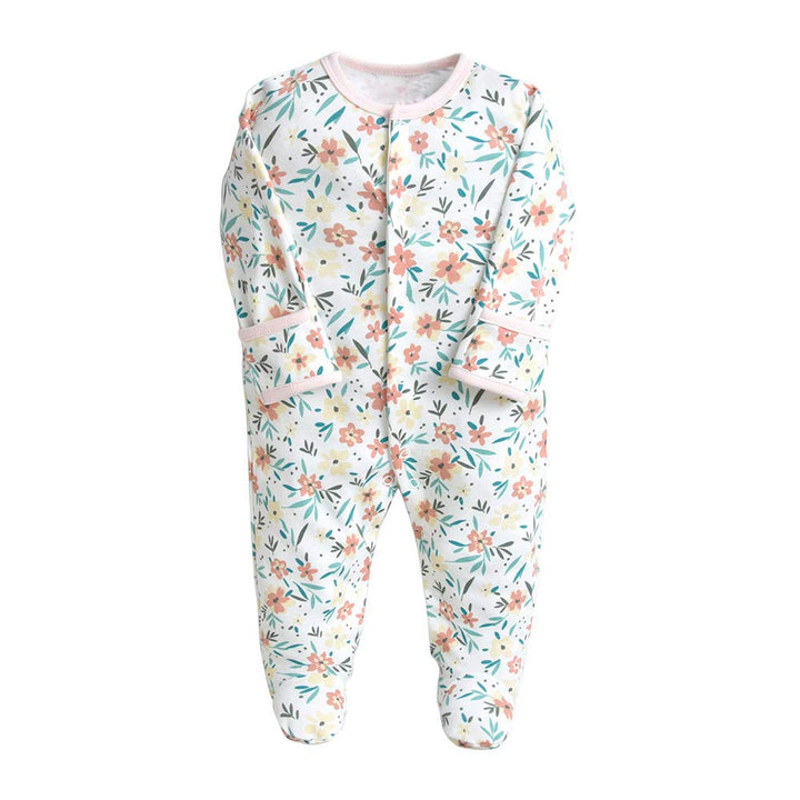 Minizone Baby Schlafanzug Pack of 3, Strampler Langarm Pyjamas Schlafstrampler 3-6 Monate 3-6 Monate