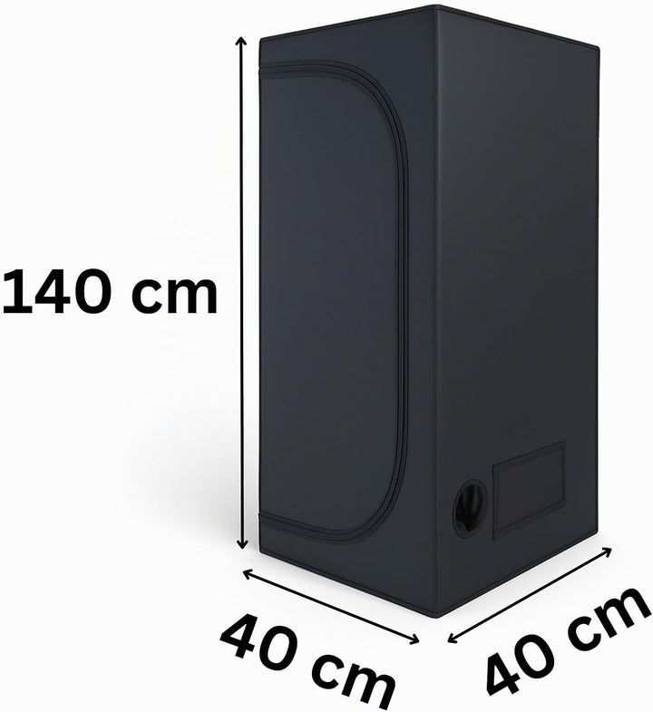 Weedness Grow Box für Indoor Zucht 40x40x140 – Lichtdicht mit hoher Reflektion Zuchtzelt Growschrank