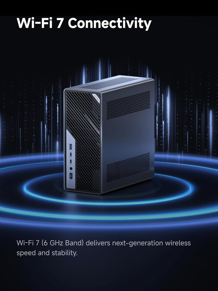 MINIS FORUM MS-02 Ultra Workstation Mini PC, Intel Core Ultra 9 285HX (24C/24T, up to 5.5GHz),PCIe 5