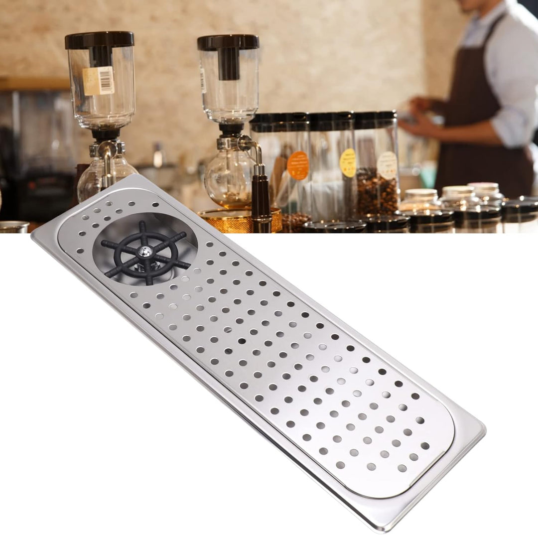Pitcher Rinser Tassenwascher 304 Edelstahl Moderner und Einfacher Coffee Shop Abfluss Tropfschale Sc