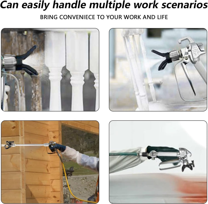 Airless Düse mit Spitzendichtung, 6 Stück Reversible Sprühspitzen,Spray Maschinenspitze Verschleissf