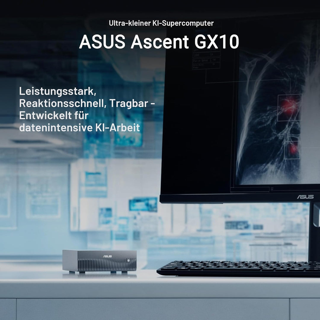ASUS Ascent GX10-GG0003BN 1TB KI Supercomputer (NVIDIA GB10 Grace Blackwell Superchip, 1 petaFLOP KI