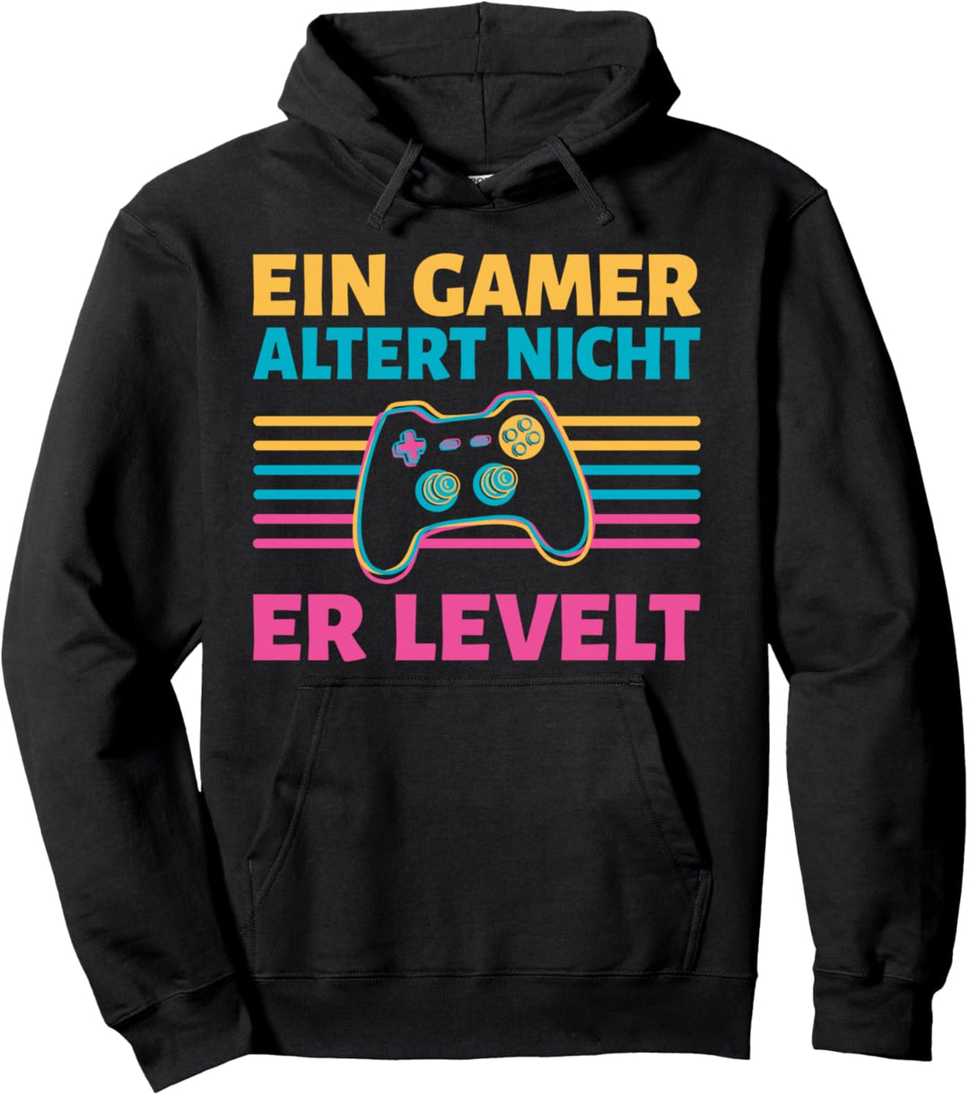 Ein Gamer altert nicht, er levelt Pullover Hoodie
