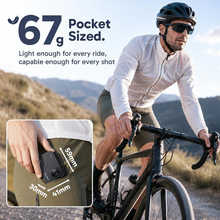 AKASO V50X Action Cam 4K30FPS mit 64GB U3 Speicherkarte Unterwasserkamera WiFi 40M EIS Anti-Shake Ac