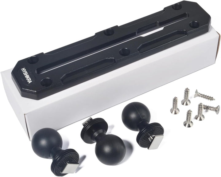 Universelle 25 mm Kugelhalter-Grundplatte – 3-Kugel-Hochleistungs-Montagebasis mit Schrauben, kompat