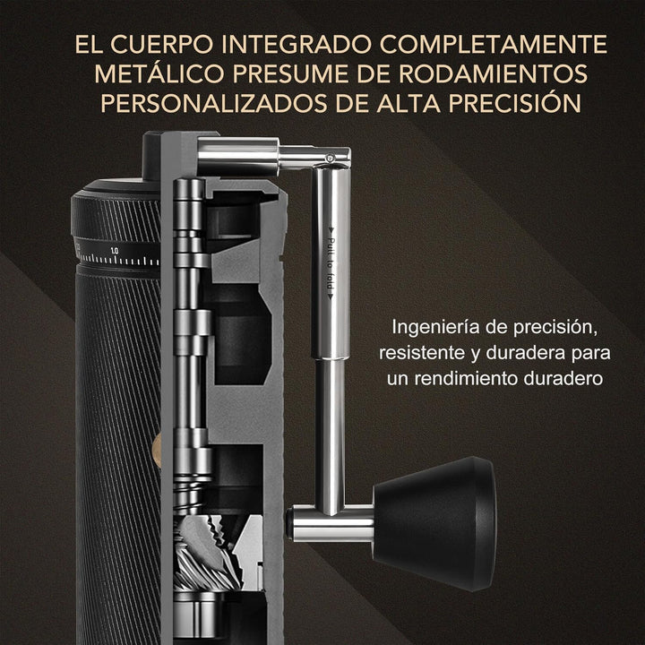 TIMEMORE Chestnut S3 Manual Kaffeemühle, mit numerischer externer Einstellung, Vollmetallgehäuse und