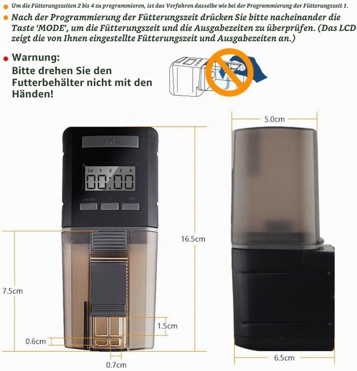 Aquarium Fish Feeder Automatic Fish Feeders Auto Fish Food Timer Feeder for Fish Tank